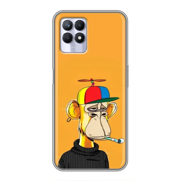 Чехол с принтом «Скучающая Обезьяна NFT» для Realme 8 Pro