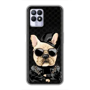 Чохли з крутими принтами для Realme 8 Pro - (PREMIUMPrint) (Стильна собака)