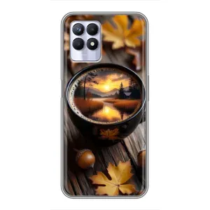 Чохол з принтом «Темна кава» для Realme 8 Pro