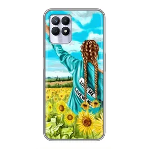 Чохол для Патріота України Realme 8 Pro - (AlphaPrint) (Україночка)