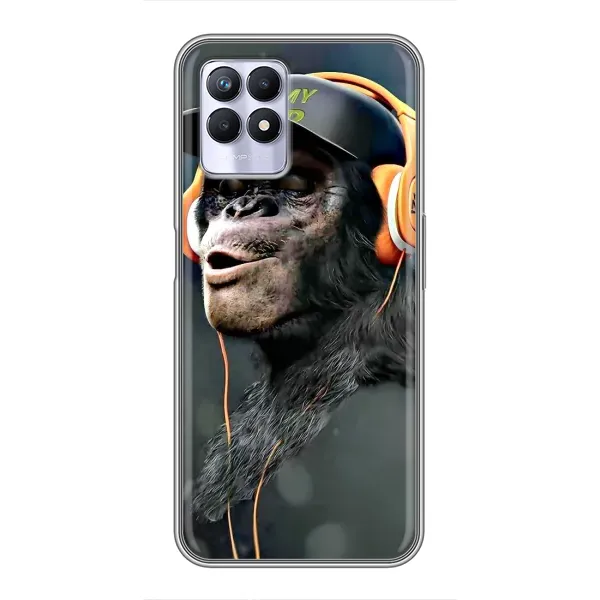 Чохол з принтом «В навушниках» для Realme 8 Pro