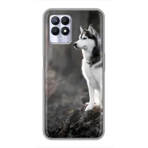 Чохол з Хаскі Realme 8 Pro - (AlphaPrint) (Вірний собака)