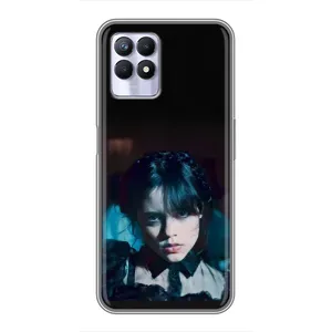Чехлы Венсдей на Realme 8 Pro Уэнсдей (AlphaPrint) (взгляд Уэнздей)