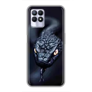 Чехол с принтом «Черная змея» для Realme 8 Pro