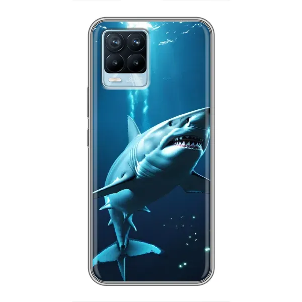 Чохол з принтом «Акула під водою» для Realme 8