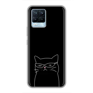 Чохол з малюнком кіт на Realme 8 (Байдужий кіт)