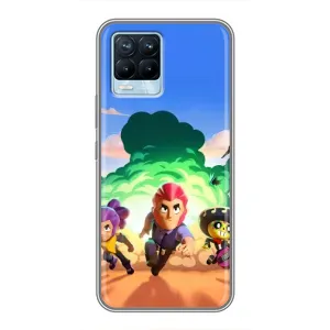 Чехол для Realme 8 Бравл Старс (VPrint) (Бравел Старс)