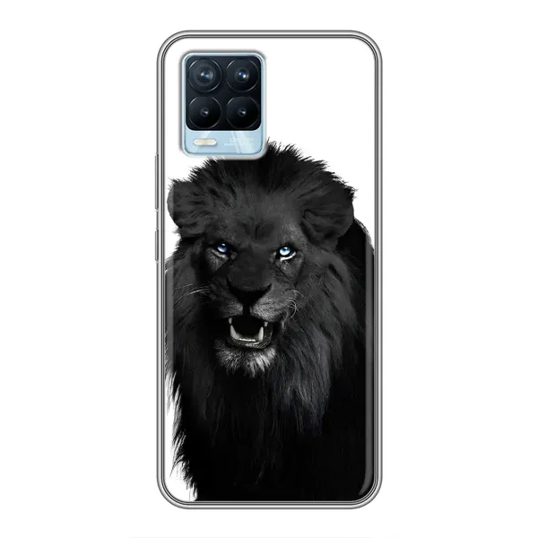 Чохол з принтом «Чорний ЛЕВ» для Realme 8