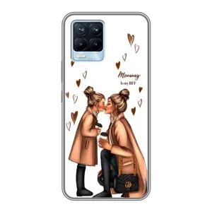 Чохол з друком для Realme 8 - (Мама з дитинкою) (AlphaPrint) (Донька і мама)