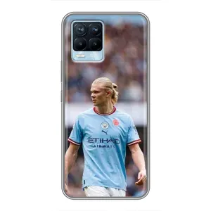 Чехлы с футболистом Ерлинг Холанд для Realme 8 (AlphaPrint) (Эрлинг Холанд)