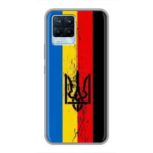 Украинские Чехлы для Realme 8 с картинкой УПА (AlphaPrint) (Прапор УПА)