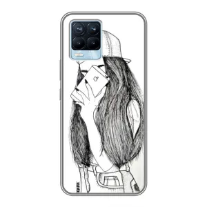 Чохол з друком для Realme 8 - (Мода) (AlphaPrint) (Фото дівчини)