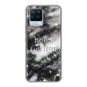 Новорічні, Святкові Чохли для Realme 8 - 2024 год (Hello winter)