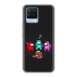 Чехол Амонг Ас для Realme 8 (AlphaPrint)