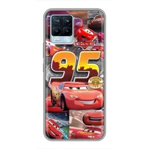 Силіконовий чохол Маквін для Realme 8 (Колаж Блискавка Маквін)