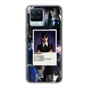 Чохли Венсдей на Realme 8 Уенсдей (AlphaPrint) (колаж Венздей)