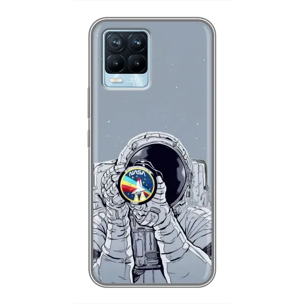 Чохол з принтом «Космонавт фото» для Realme 8