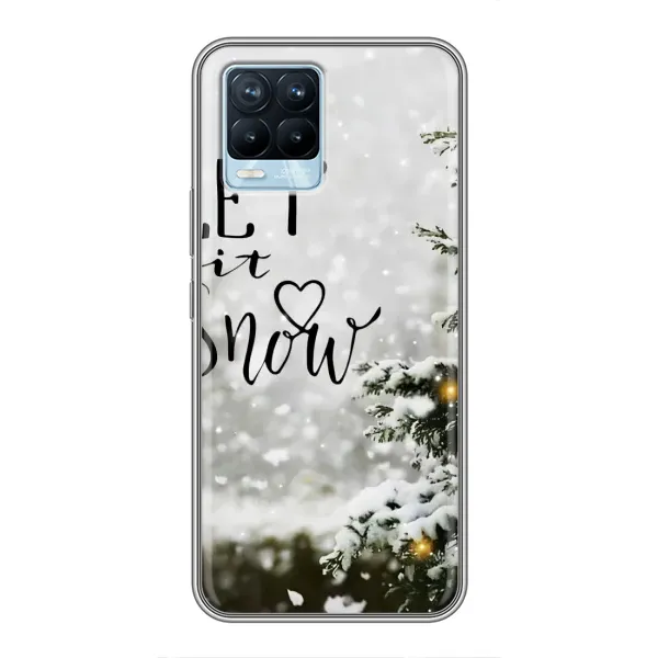 Чохол з принтом «Let it snow» для Realme 8 Чохол з принтом «Let it snow» для Realme 8