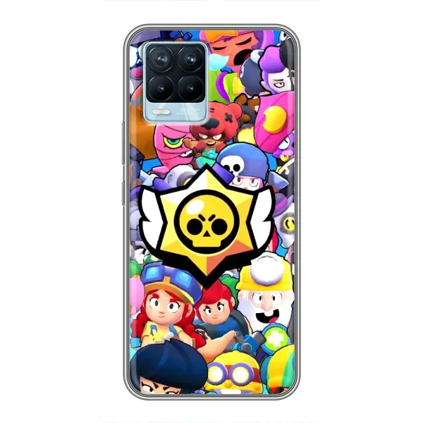 Чохол з принтом «Лого Brawl Stars» для Realme 8 Чохол з принтом «Лого Brawl Stars» для Realme 8