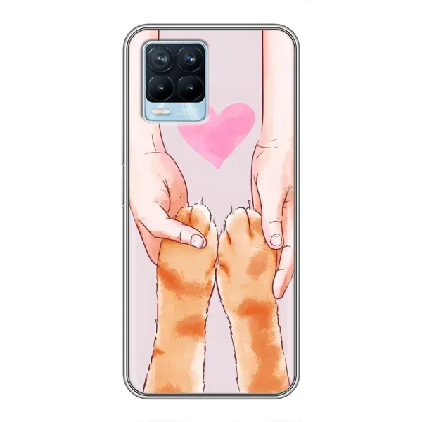 Чохол з принтом «Любовь до котиків» для Realme 8