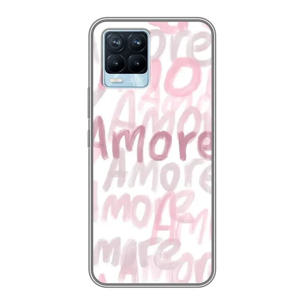 Чохол з принтом «Аморе любов» для Realme 8