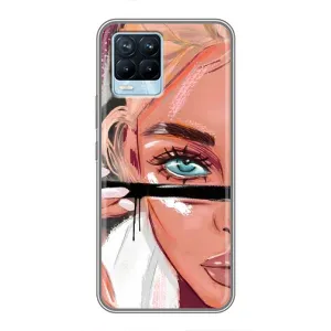 Чехол с печатью для Realme 8 - (Мода) (AlphaPrint)