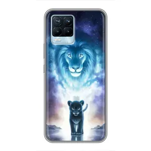 Чохол з картинкою ЛЕВ для Realme 8 (VPrint) (Маленький лев)