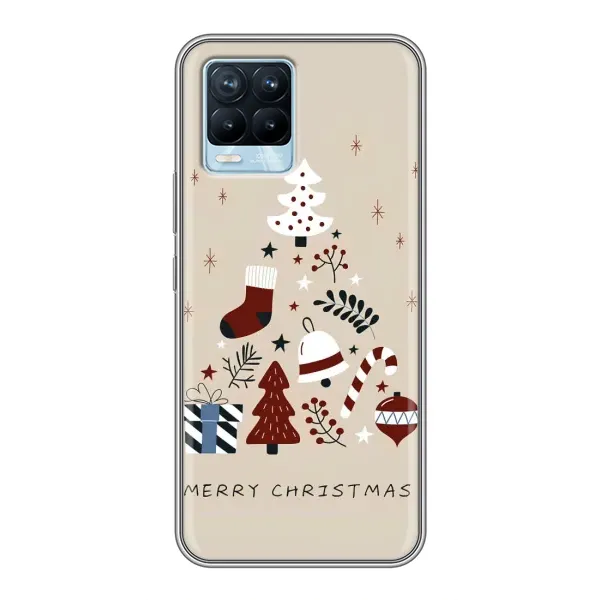 Чохол з принтом «Merry Christmas» для Realme 8 Чохол з принтом «Merry Christmas» для Realme 8