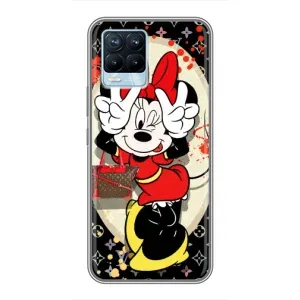 Чохол Disney Mouse Realme 8 (PREMIUMPrint) (Мінні peace)