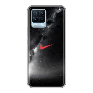 Чохол для Realme 8 - з принтом Найк (AlphaPrint) (Найк червоний)