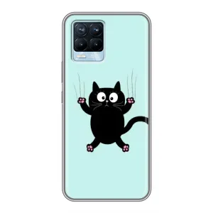 Чохол з принтом «Падаючий кіт» для Realme 8