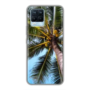 Силіконовий чохол з КАРТИНКАМИ літо для Realme 8 (AlphaPrint) (Пальма)