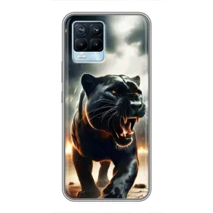 Чохол з картинкою 'Хижаки' для Realme 8 (Чорна пантера)