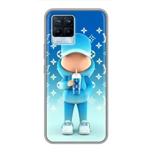 Крутые Чехлы Луи Виттон для Realme 8 (AlphaPrint) (Парень LV)