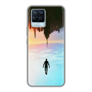 Чохол з людиною павуком для Realme 8 - (AlphaPrint) (Людина павук)
