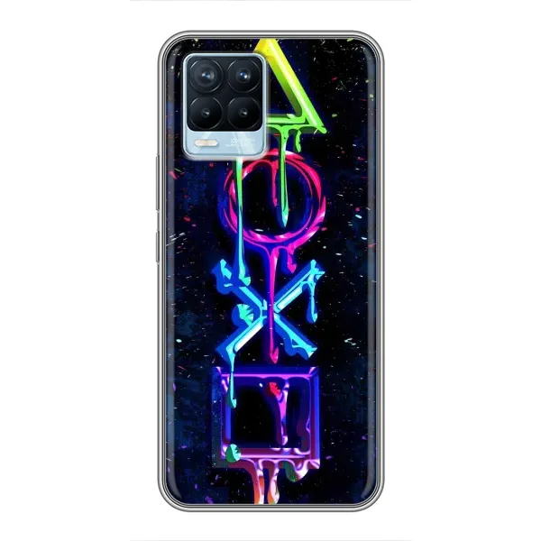 Чохол з принтом «Pleystation лого» для Realme 8