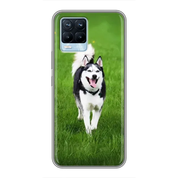 Чохол з принтом «Радісний Хаскі» для Realme 8 Чохол з принтом «Радісний Хаскі» для Realme 8