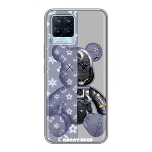 Крутые Чехлы Луи Виттон для Realme 8 (AlphaPrint) (Робот Мишка)