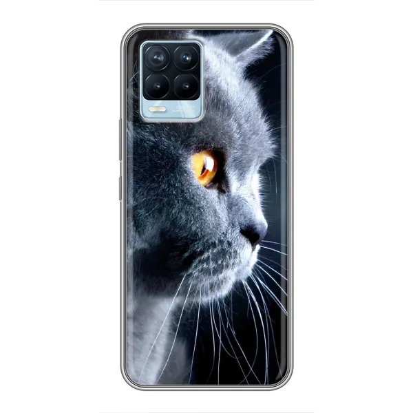 Чохол з принтом «Сірий Кіт» для Realme 8