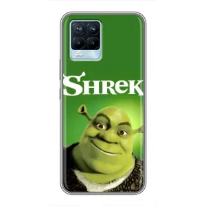 Чохол з мультфільмом Шрек на Realme 8 (Усміхнений Шрек)