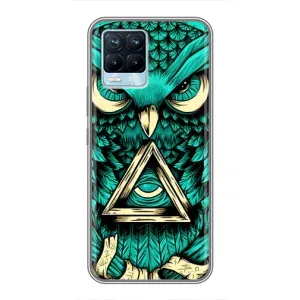 Чохол з пташками на Realme 8 (VPrint) (Сова з оком)