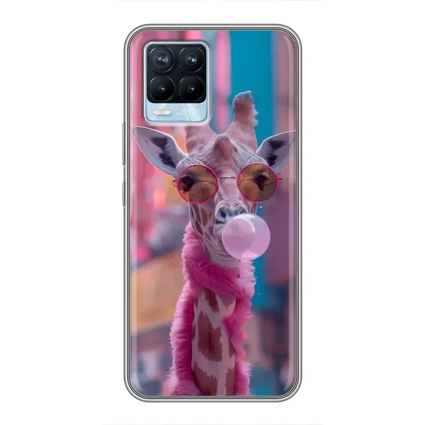 Чохол з принтом «Стильна жирафа» для Realme 8