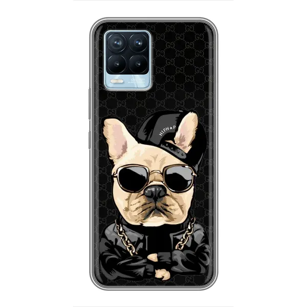 Чохол з принтом «Стильна собака» для Realme 8