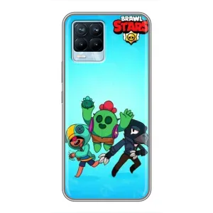 Чехлы Brawl Stars для Realme 8 (AlphaPrint) (Тріо героїв)