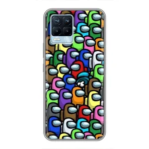 Чохли Амонг Ас для Realme 8 (AlphaPrint) (Убитий)