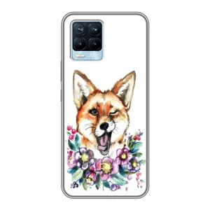 Чохли з картинкою Лисичка для Realme 8 (VPrint) (Весела лисичка)