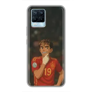 Чохол з футболістом Ламін Ямаль Realme 8 (Ямаль аніме)