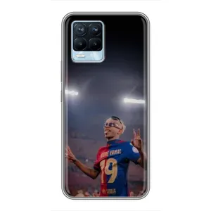 Чохол з футболістом Ламін Ямаль Realme 8 (Ямаль на стадіоні)