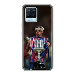 Чохол з футболістом Ламін Ямаль Realme 8 (Ямаль з кубком)