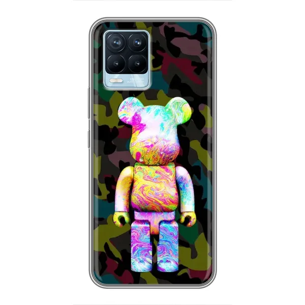 Чохол з принтом «Яскравий Bearbrick» для Realme 8